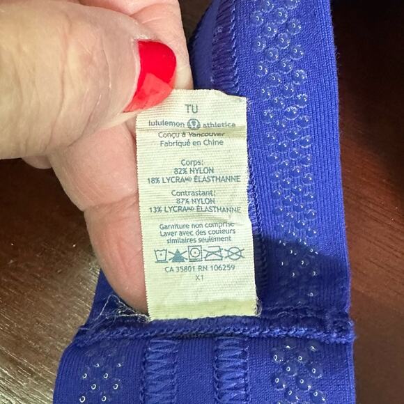 Lululemon Headband Striped Purple Blue Red  Athletic Cardio Cross Trainer Yoga - Picture 7 of 8